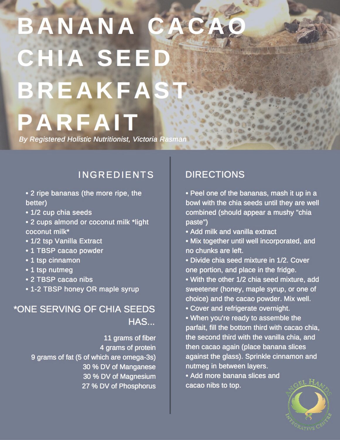 Banana cacao chia